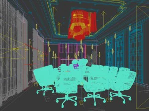 conference room office reception hall 22 3D Model
