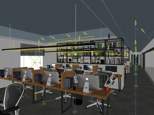 conference room office reception hall 25 3D Model