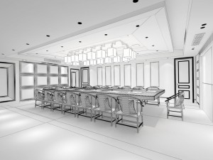 conference room office reception hall 27 Modelo 3D