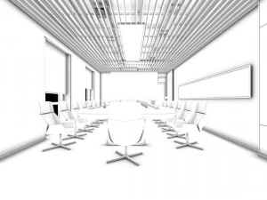 conference room office reception hall 28 3D Model