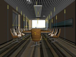 conference room office reception hall 28 3D Model