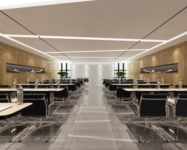 conference room office reception hall 29 3D Model .c4d .max .obj .3ds .fbx .stl .blend 