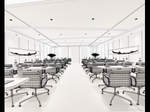 conference room office reception hall 29 3D Model