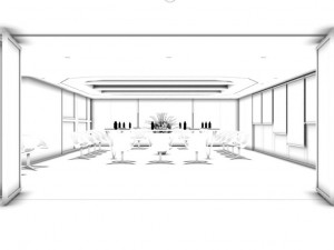 conference room office reception hall 31 3D Model
