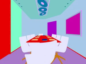 conference room office reception hall 32 3D Model