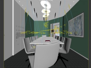 conference room office reception hall 32 3D Модель