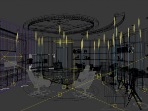 conference room office reception hall 33 3D-Modell