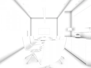 conference room office reception hall 34 3D Model