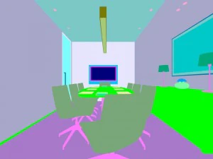 conference room office reception hall 34 3D Model