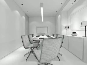 conference room office reception hall 34 3D Model