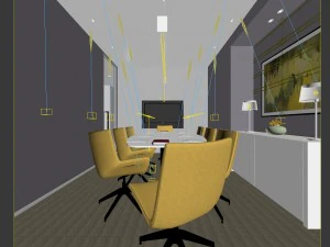 conference room office reception hall 34 3D Model