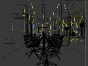 conference room office reception hall 34 3D Model