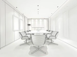 conference room office reception hall 36 3D Model