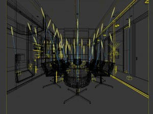 conference room office reception hall 36 3D Model