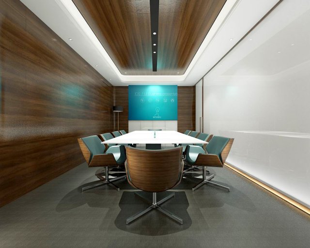 conference room office reception hall 01 Modèle 3D .c4d .max .obj .3ds .fbx .stl .blend 