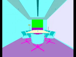 conference room office reception hall 01 3D Model