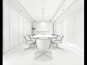 conference room office reception hall 01 Modèle 3D