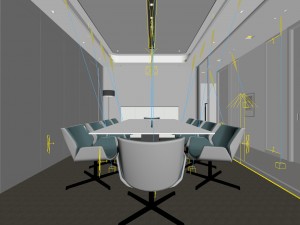 conference room office reception hall 01 Modèle 3D