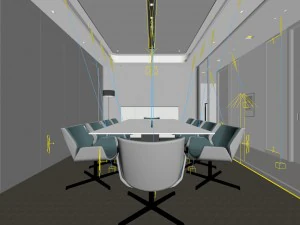 conference room office reception hall 01 3D Model