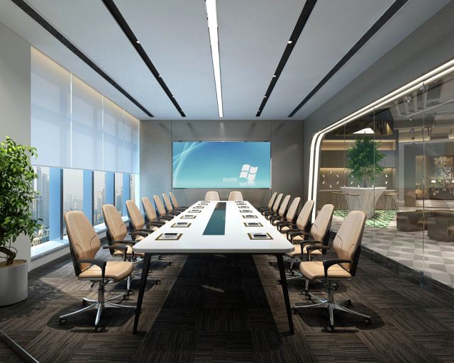 conference room office reception hall 04 Modello 3D .c4d .max .obj .3ds .fbx .stl .blend 