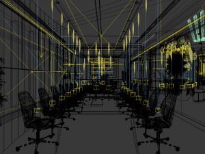 conference room office reception hall 04 Modello 3D