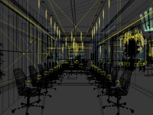 conference room office reception hall 04 3D Model