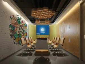 ruang konferensi ruang resepsi kantor 05 Model 3D