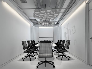 conference room office reception hall 05 3D Model