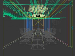 conference room office reception hall 05 3D Model