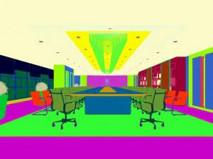 conference room office reception hall 06 3D Model