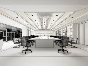 conference room office reception hall 06 3D Model