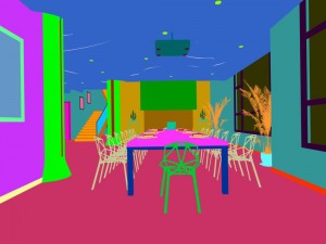 conference room office reception hall 07 3D Model