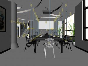conference room office reception hall 07 3D Model