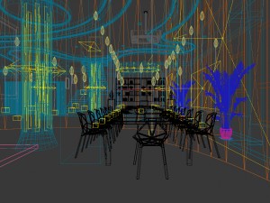 conference room office reception hall 07 3D Model