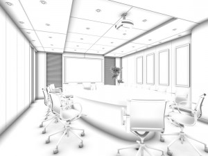 conference room office reception hall 08 3D मॉडल