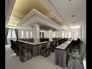 conference room office reception hall 09 3D Model