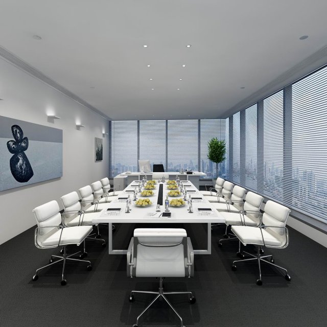 conference room office reception hall 11 3D 模型 .c4d .max .obj .3ds .fbx .stl .blend