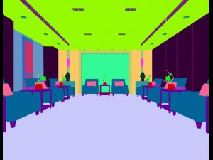 conference room office reception hall 12 3D Model