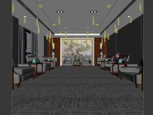 conference room office reception hall 12 3D Model