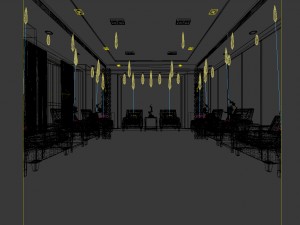 conference room office reception hall 12 3D Model