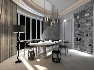 conference room office reception hall 13 3D Model