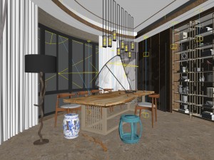 conference room office reception hall 13 3D Model