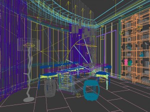 conference room office reception hall 13 3D Model