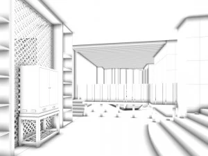 office reception area meeting room 13 3D Model