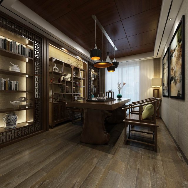 office reception area meeting room 14 3D Model .c4d .max .obj .3ds .fbx .stl .blend 