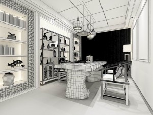 office reception area meeting room 14 3D Model