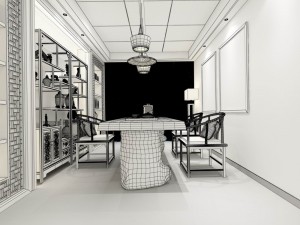 office reception area meeting room 14 3D Model