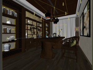 office reception area meeting room 14 3D Model