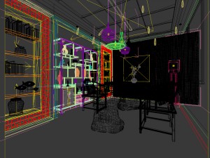 office reception area meeting room 14 3D Model