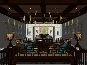 office reception area meeting room 16 3D Model